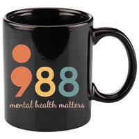 988 Semicolontal Health Matters Suicide Prevention 11oz C Handle Ceramic Mug