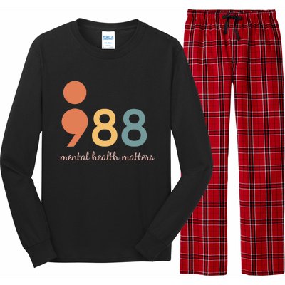 988 Semicolontal Health Matters Suicide Prevention Long Sleeve Pajama Set