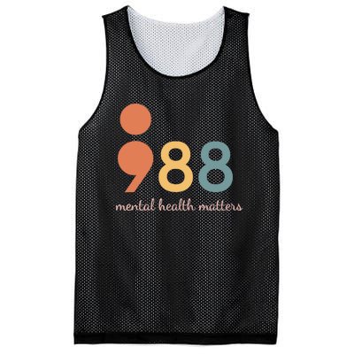 988 Semicolontal Health Matters Suicide Prevention Mesh Reversible Basketball Jersey Tank