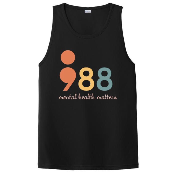 988 Semicolontal Health Matters Suicide Prevention PosiCharge Competitor Tank