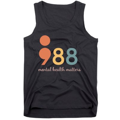 988 Semicolontal Health Matters Suicide Prevention Tank Top