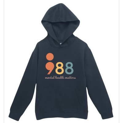 988 Semicolontal Health Matters Suicide Prevention Urban Pullover Hoodie