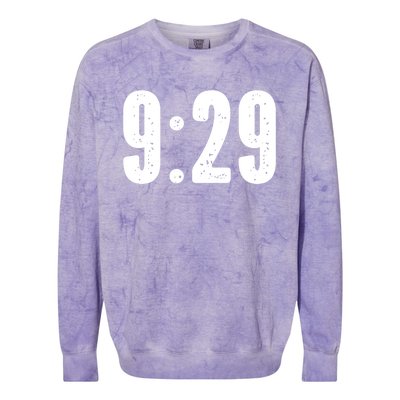 9:29 Social Justice Tribute Gift Colorblast Crewneck Sweatshirt