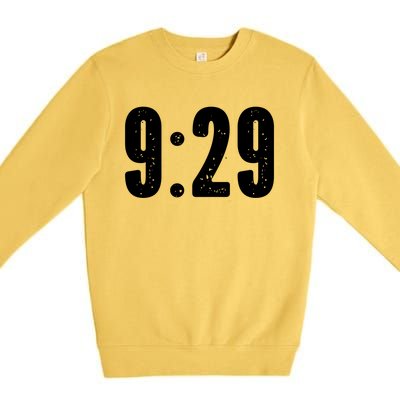 9:29 Social Justice Tribute Gift Premium Crewneck Sweatshirt