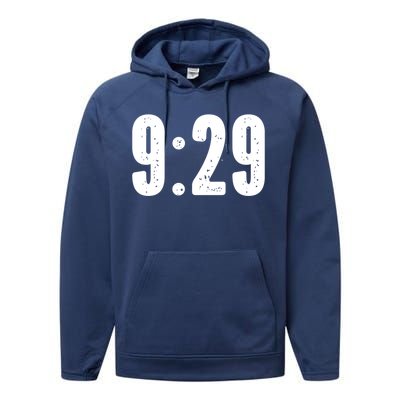 9:29 Social Justice Tribute Gift Performance Fleece Hoodie