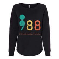 988 Semicolon Mental Health Matters Suicide Prevention Womens California Wash Sweatshirt