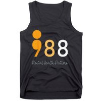 988 Semicolon Mental Health Matters Suicide Prevention Retro Tank Top