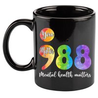 988 Semicolon Mental Health Matters You Matter 11oz C Handle Ceramic Mug