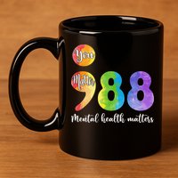 988 Semicolon Mental Health Matters You Matter 11oz C Handle Ceramic Mug