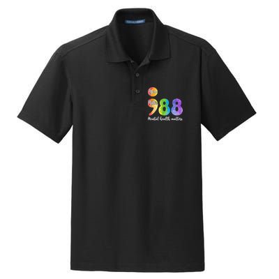 988 Semicolon Mental Health Matters You Matter Dry Zone Grid Polo