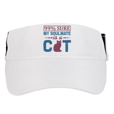 99% Sure My Soulmate Is A Cat Adult Drive Performance Visor