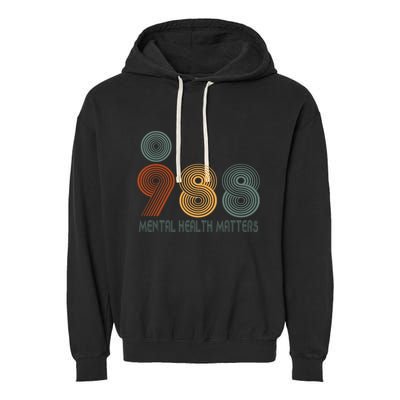 988 Semicolon Mental Health Matters Garment-Dyed Fleece Hoodie