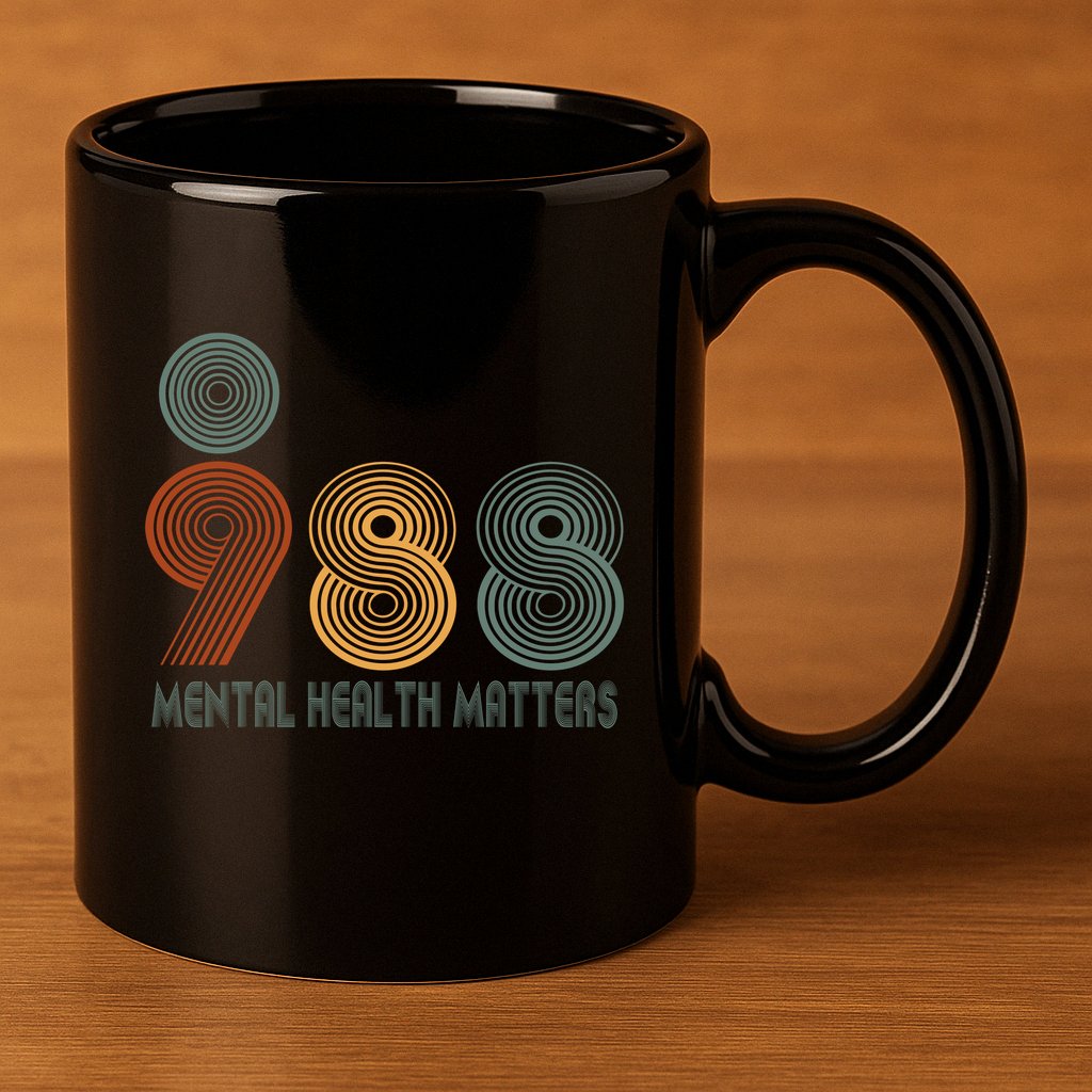988 Semicolon Mental Health Matters 11oz C Handle Ceramic Mug