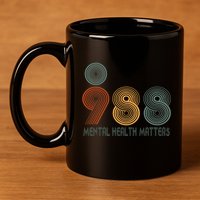 988 Semicolon Mental Health Matters 11oz C Handle Ceramic Mug