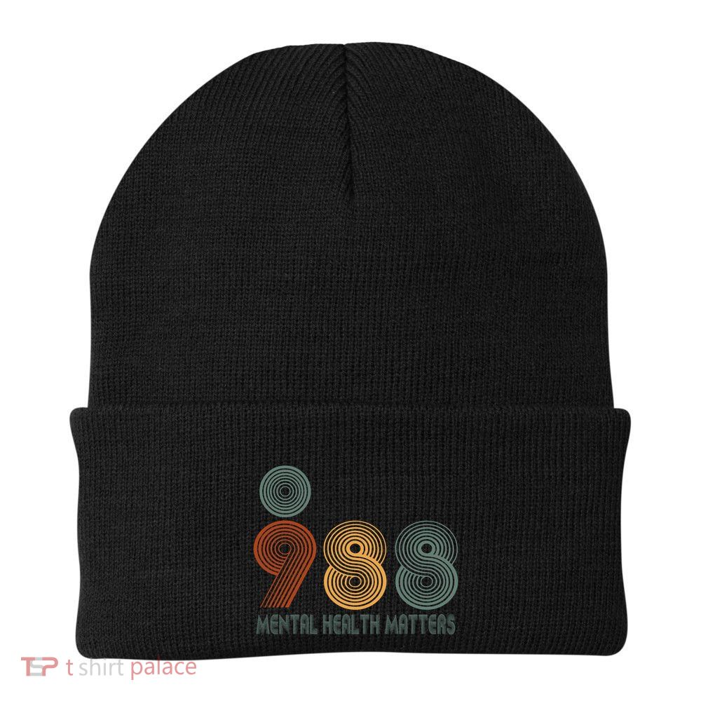 988 Semicolon Mental Health Matters Beanie