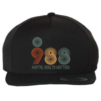 988 Semicolon Mental Health Matters Wool Snapback Cap