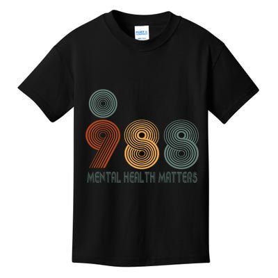 988 Semicolon Mental Health Matters Kids T-Shirt