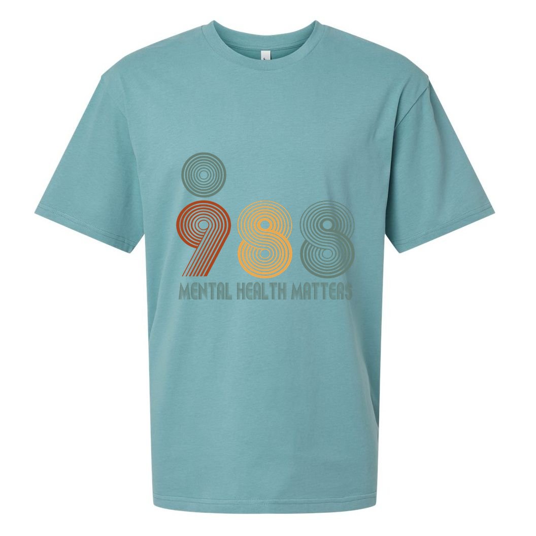 988 Semicolon Mental Health Matters Sueded Cloud Jersey T-Shirt