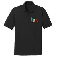 988 Semicolon Mental Health Matters Suicide Prevention PosiCharge RacerMesh Polo