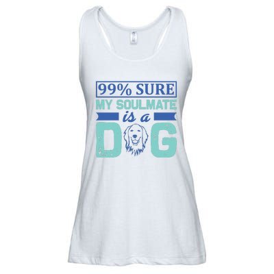 99% Sure My Soulmate Is A Dog Ladies Essential Flowy Tank