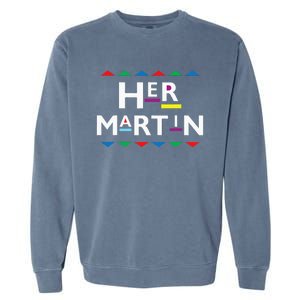 90s Sitcom Nostalgia Her Martin Couples Matching Outfit Garment-Dyed Sweatshirt