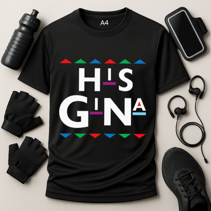 90s Sitcom Nostalgia His Gina Couples Matching Gift Outfit Cooling Performance Crew T-Shirt