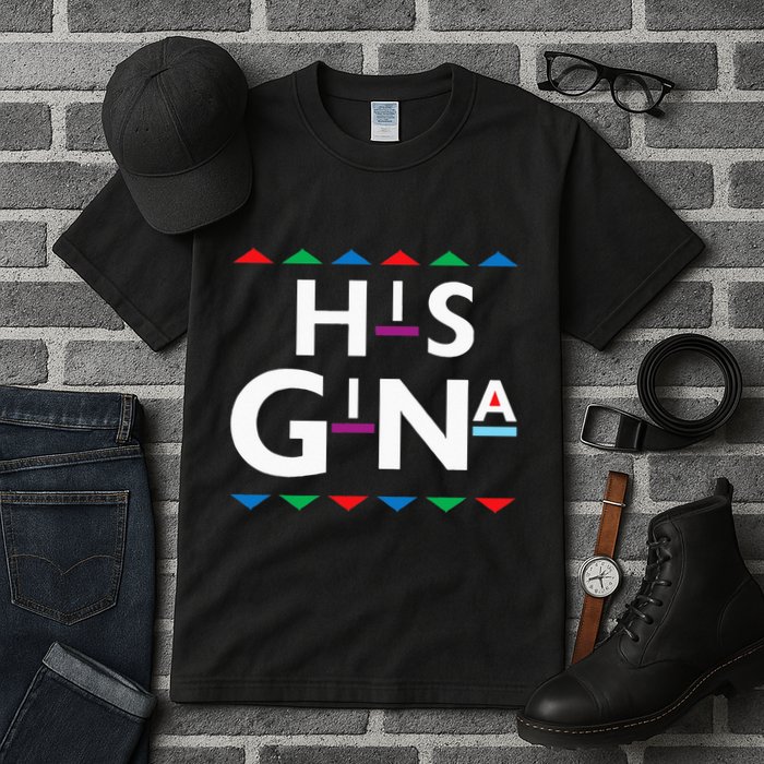 90s Sitcom Nostalgia His Gina Couples Matching Gift Outfit Tall T-Shirt