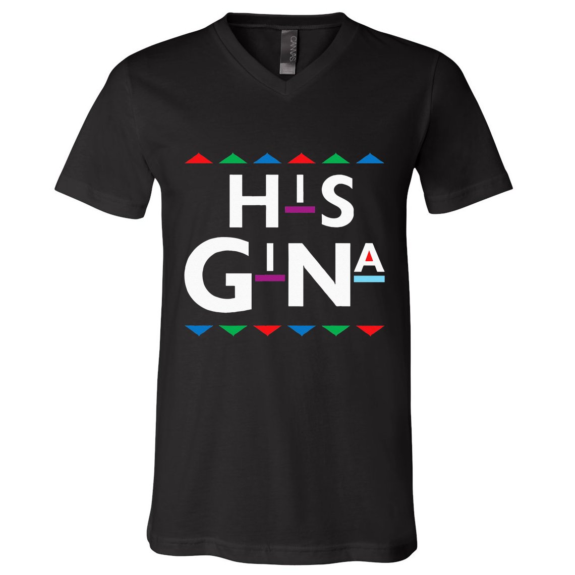 90s Sitcom Nostalgia His Gina Couples Matching Gift Outfit V-Neck T-Shirt