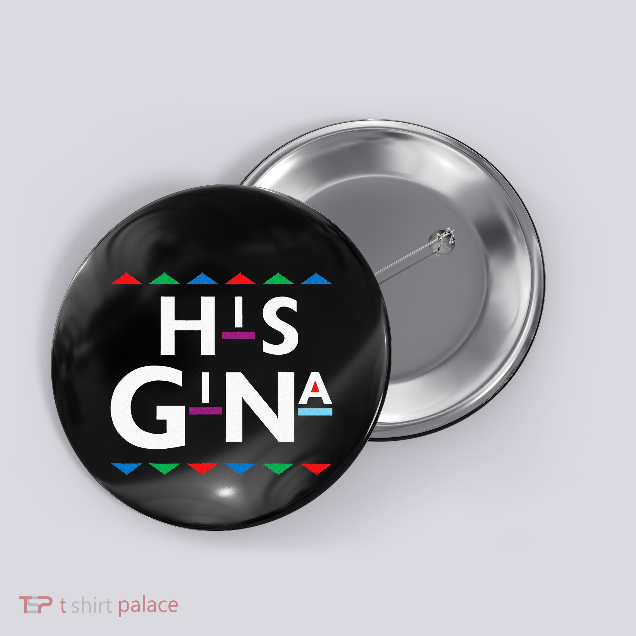90s Sitcom Nostalgia His Gina Couples Matching Gift Outfit Button