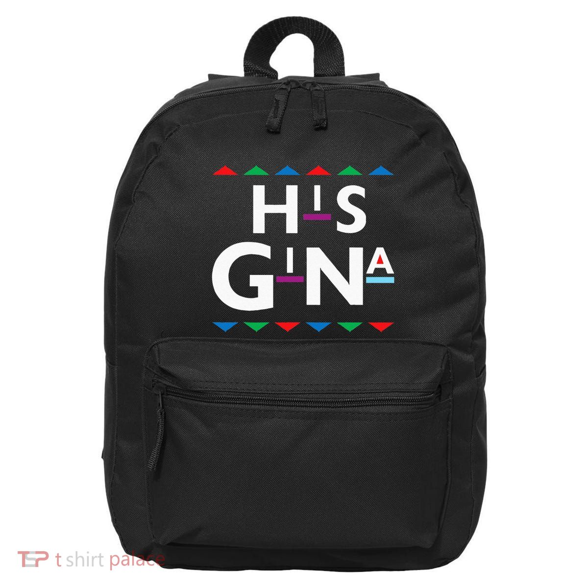 90s Sitcom Nostalgia His Gina Couples Matching Gift Outfit 16 in Basic Backpack
