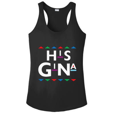 90s Sitcom Nostalgia His Gina Couples Matching Gift Outfit Ladies PosiCharge Competitor Racerback Tank