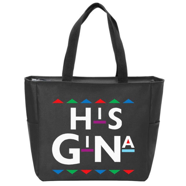 90s Sitcom Nostalgia His Gina Couples Matching Gift Outfit Zip Tote Bag