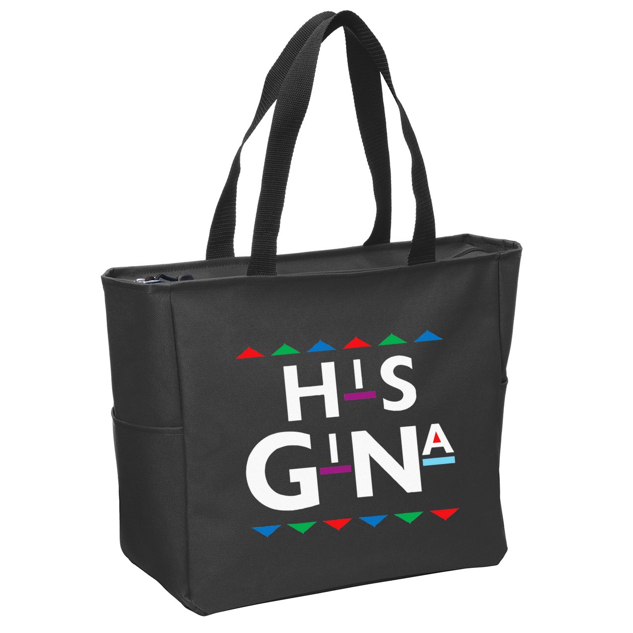 90s Sitcom Nostalgia His Gina Couples Matching Gift Outfit Zip Tote Bag