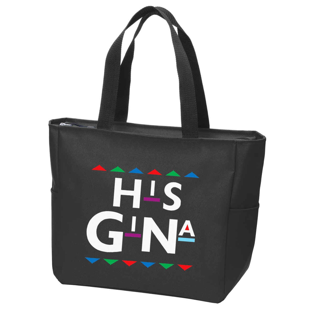 90s Sitcom Nostalgia His Gina Couples Matching Gift Outfit Zip Tote Bag