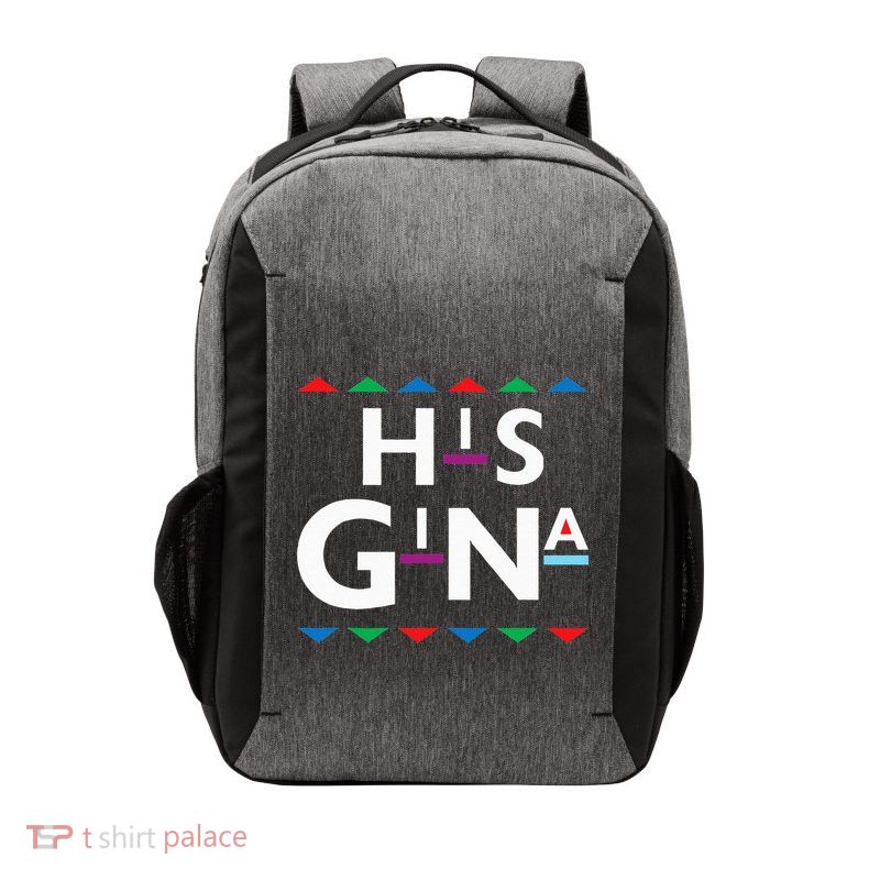 90s Sitcom Nostalgia His Gina Couples Matching Gift Outfit Vector Backpack