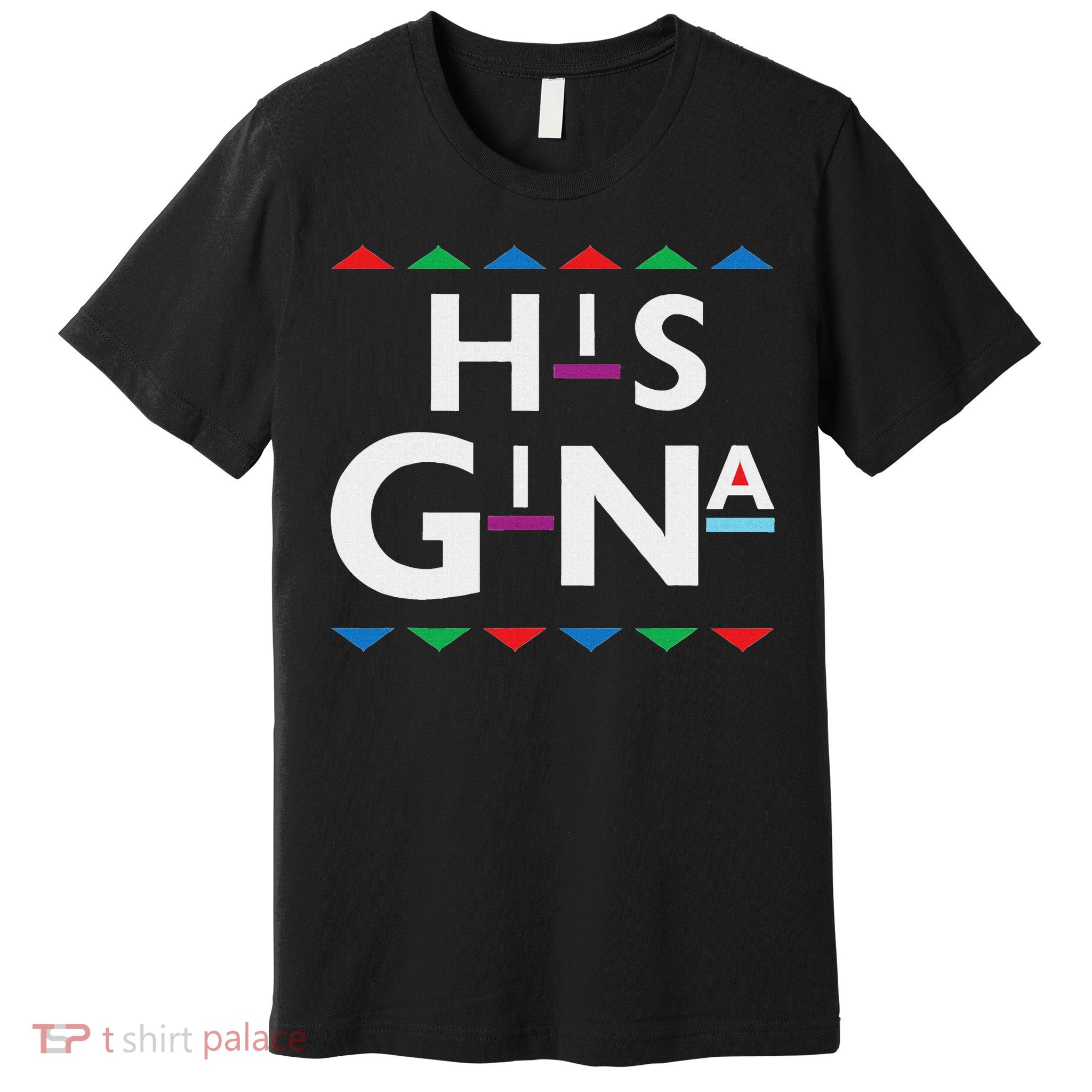 90S Sitcom Nostalgia His Gina Couples Matching  Premium T-Shirt