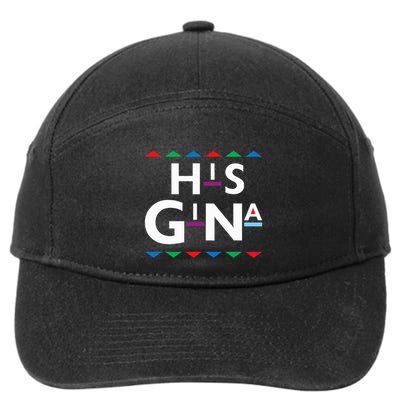90s Sitcom Nostalgia His Gina Couples Matching Gift Outfit 7-Panel Snapback Hat