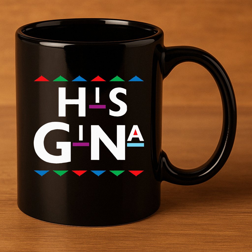 90s Sitcom Nostalgia His Gina Couples Matching Gift Outfit 11oz C Handle Ceramic Mug