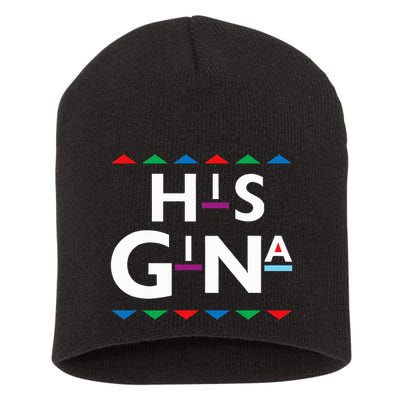 90s Sitcom Nostalgia His Gina Couples Matching Gift Outfit Short Acrylic Beanie