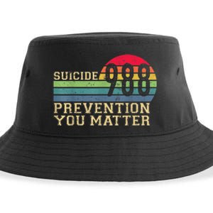 988 Suicide Prevention Awareness Mental Health Sustainable Bucket Hat