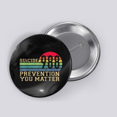 988 Suicide Prevention Awareness Mental Health Button