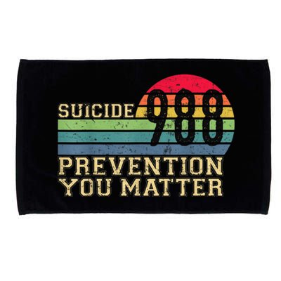 988 Suicide Prevention Awareness Mental Health Microfiber Hand Towel