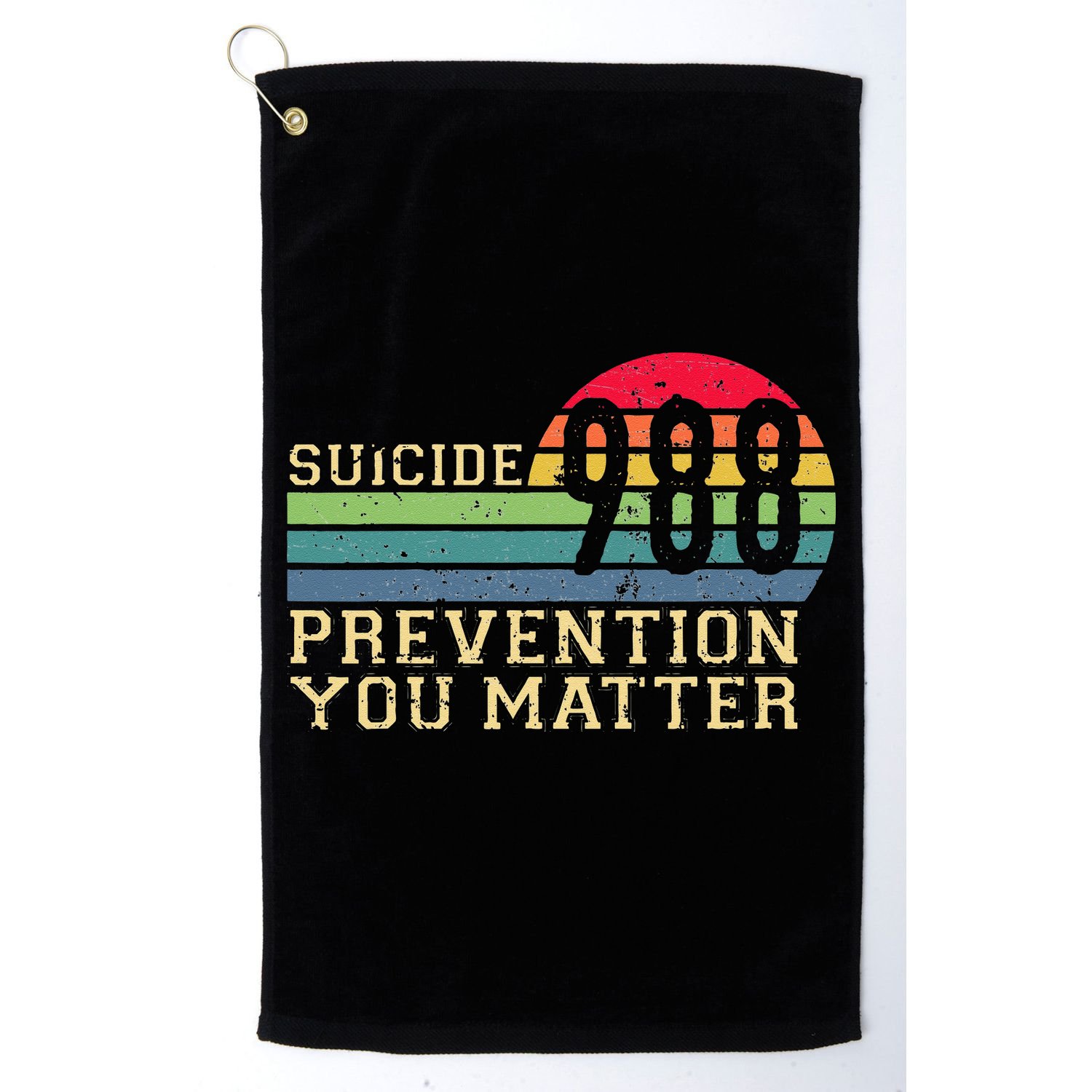 988 Suicide Prevention Awareness Mental Health Golf Towel