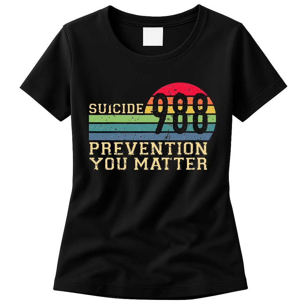 988 Suicide Prevention Awareness Mental Health Womens T-Shirt