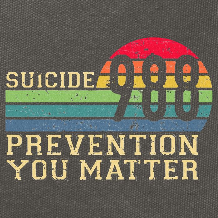 988 Suicide Prevention Awareness Mental Health Cotton Canvas Backpack