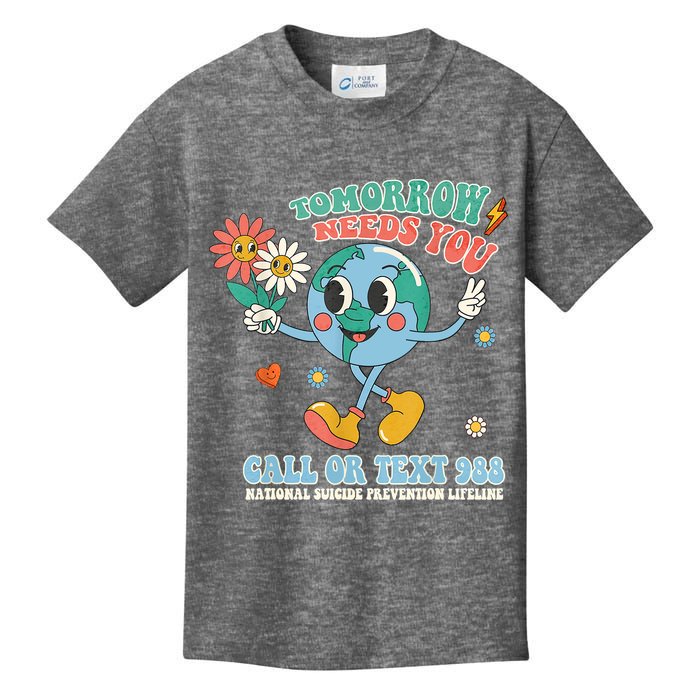 988 Suicide Prevention Stay Tomorrow Needs You Mental Health Kids T-Shirt
