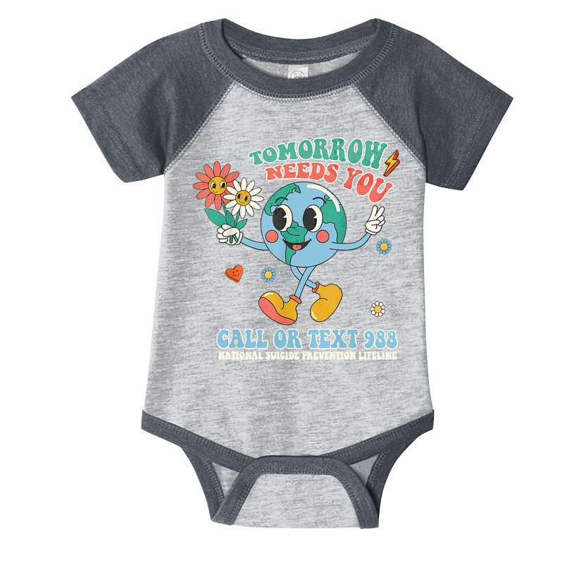 988 Suicide Prevention Stay Tomorrow Needs You Mental Health Infant Baby Jersey Bodysuit