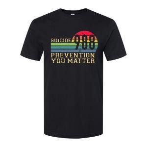 988 Suicide Prevention Awareness Mental Health Softstyle® CVC T-Shirt