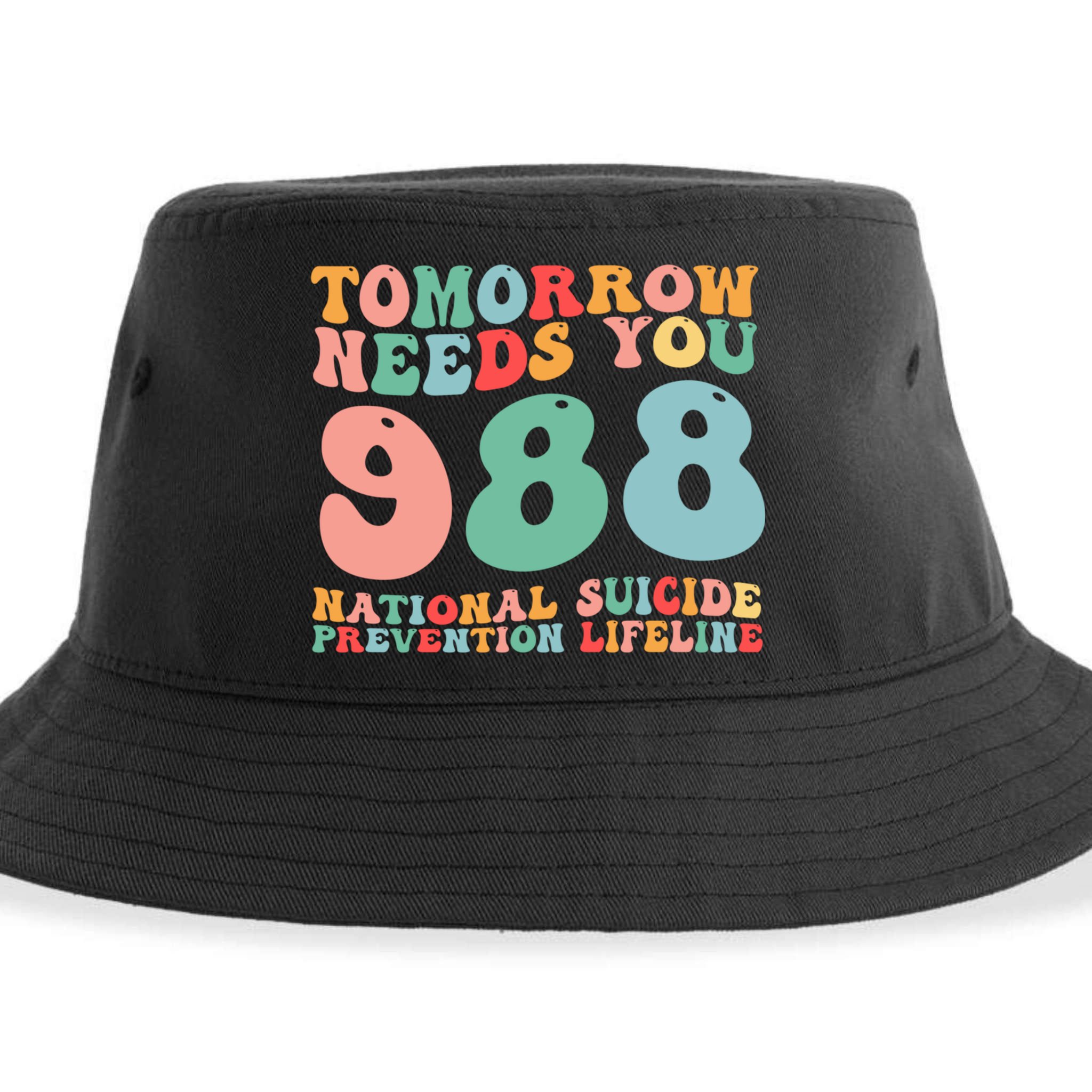 988 Suicide Prevention National Suicide Prevention Lifeline Sustainable Bucket Hat