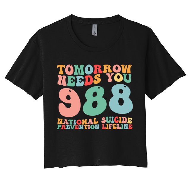 988 Suicide Prevention National Suicide Prevention Lifeline Crop Top